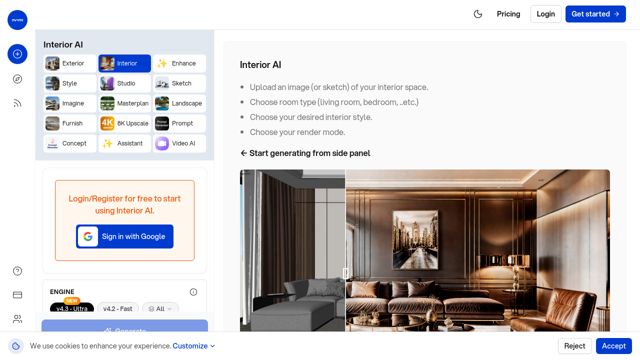 mnml.ai homepage screenshot