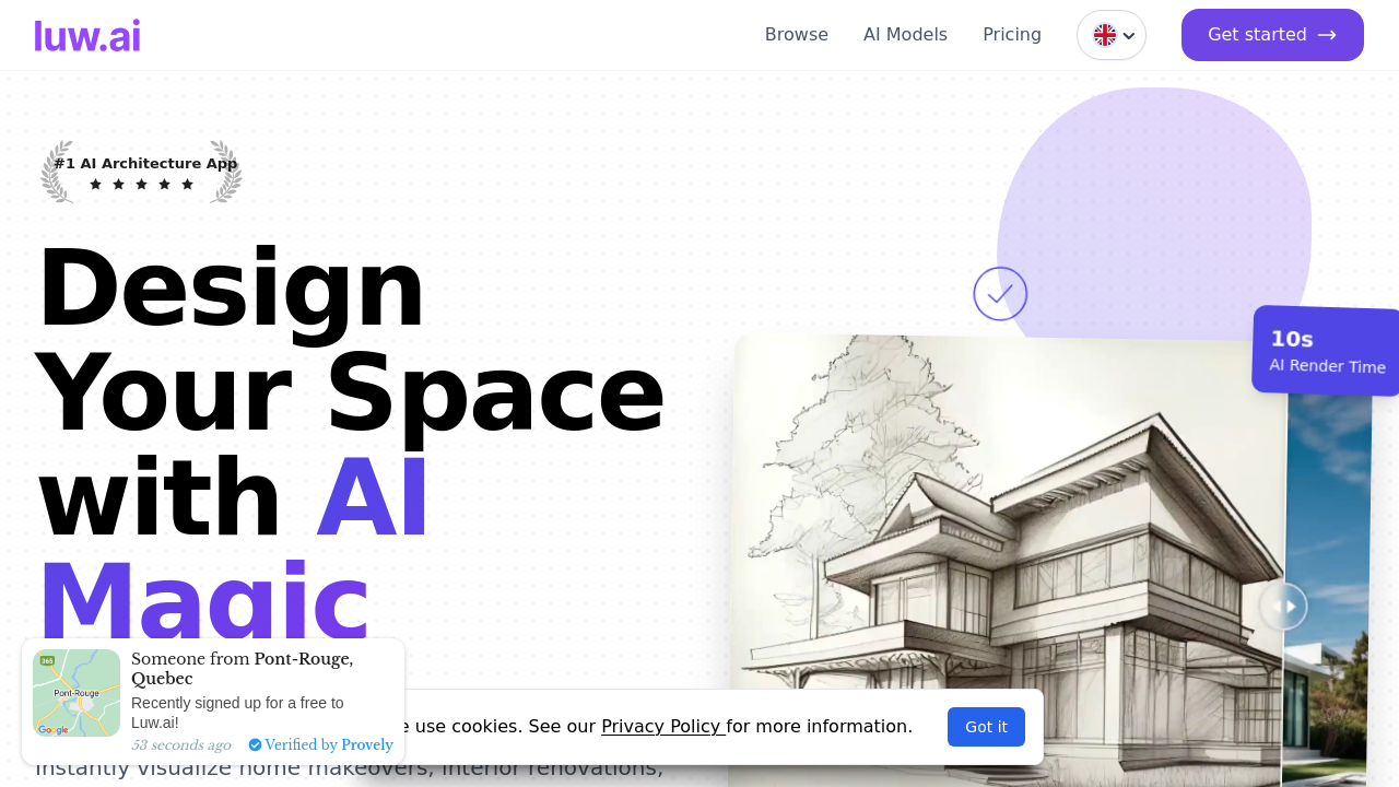 Luw.ai, Best for All-in-One Workflow homepage screenshot
