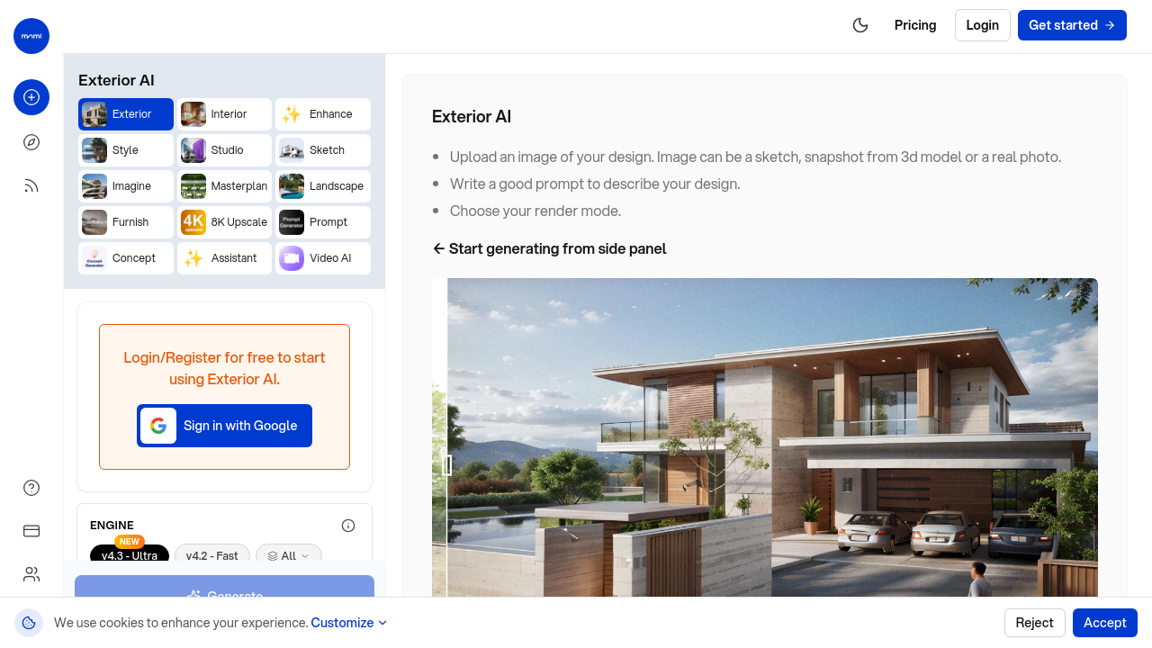 mnml.ai homepage screenshot