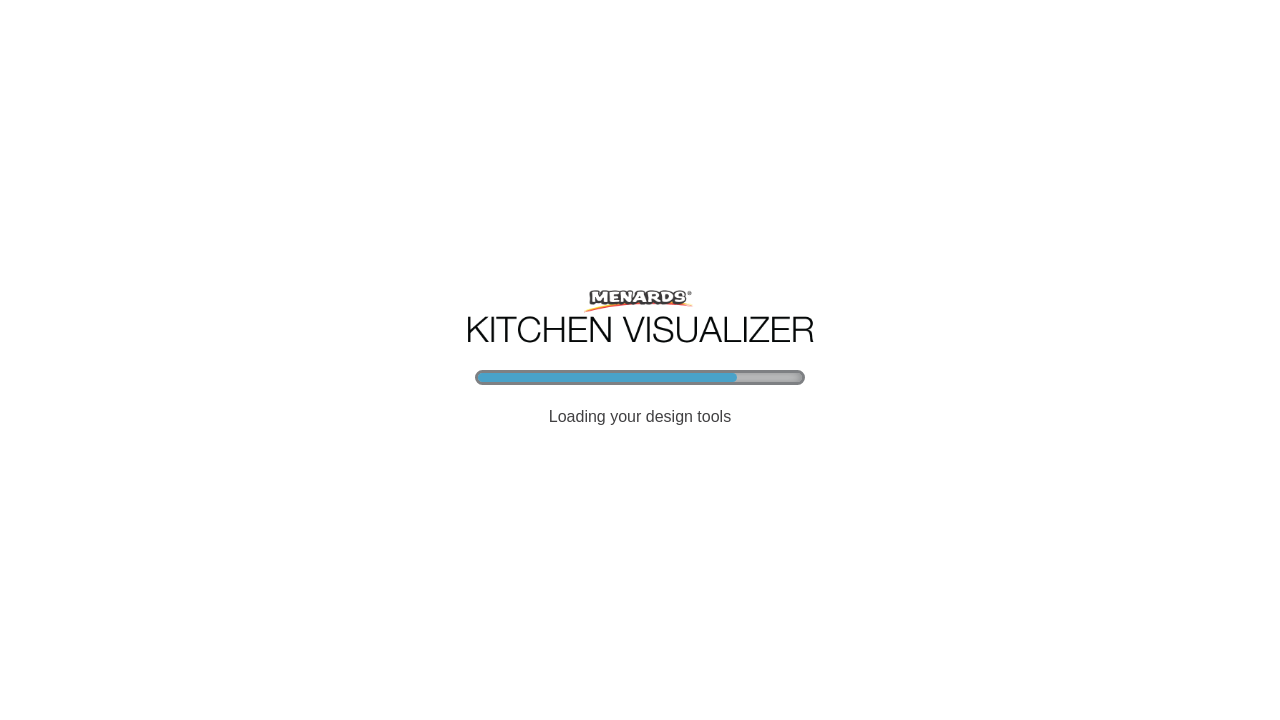 Menards Kitchen Visualizer homepage screenshot