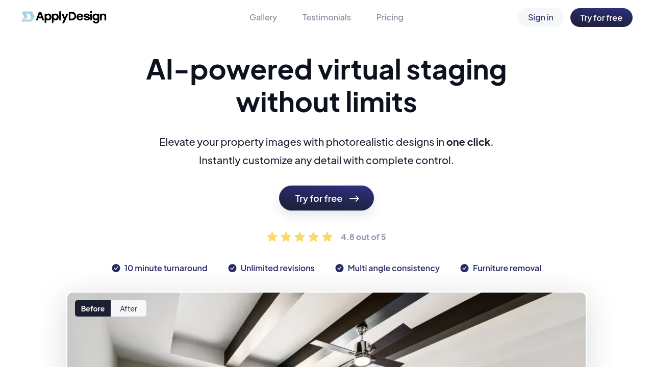 Apply Design: Best for Furniture Customization homepage screenshot