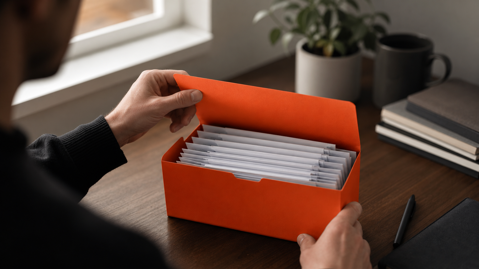 A business owner backing up critical data files before automating systems, showing export of customer lists and email subscriber data.