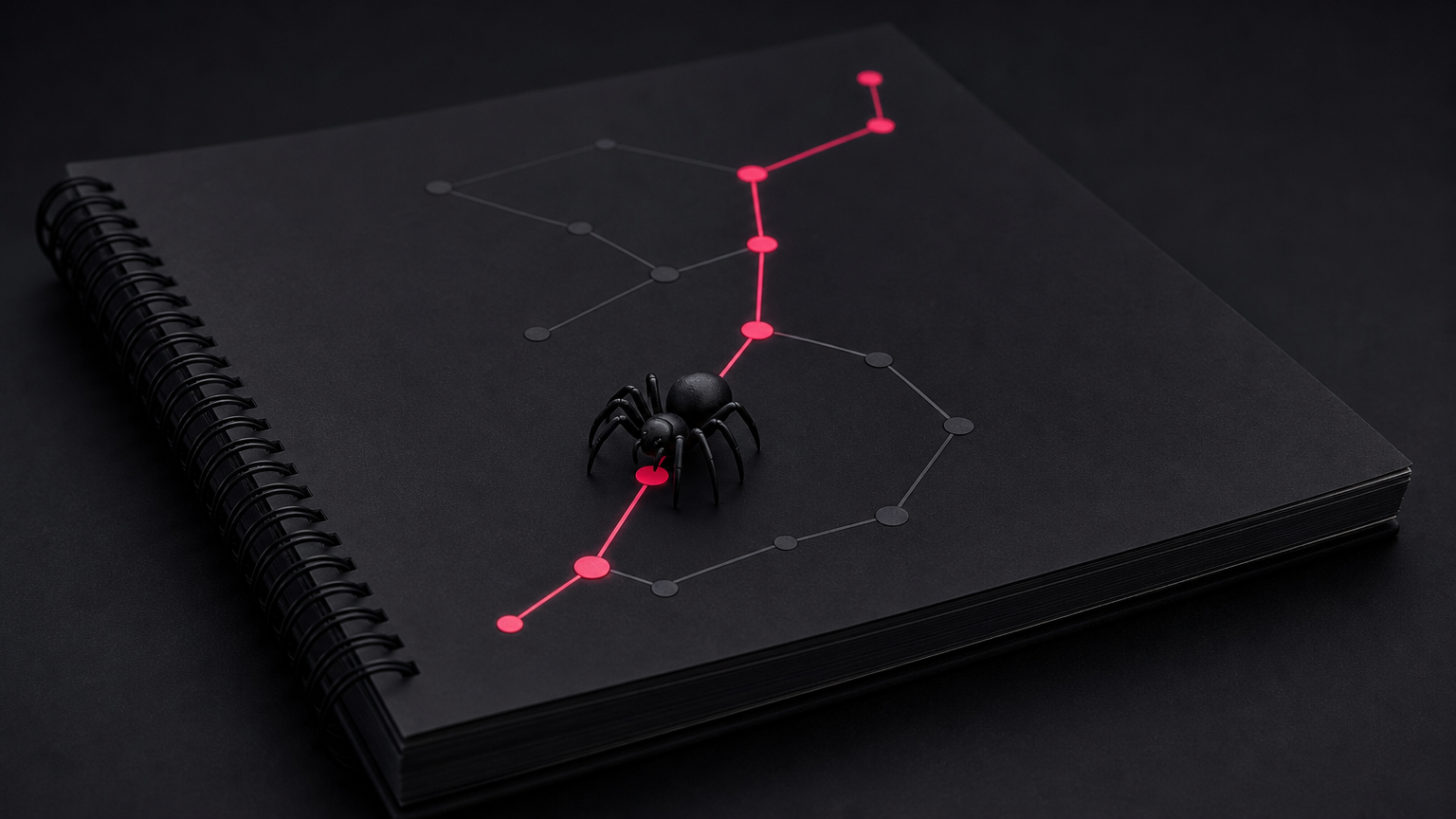 Visual metaphor showing a crawler following the guided path provided by a sitemap to discover website URLs.