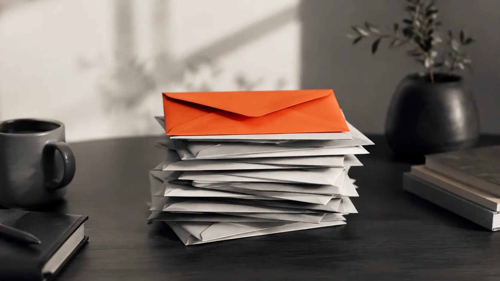 Automated email notifications arriving in an inbox, representing the built-in follow-up sequences of the funnel system