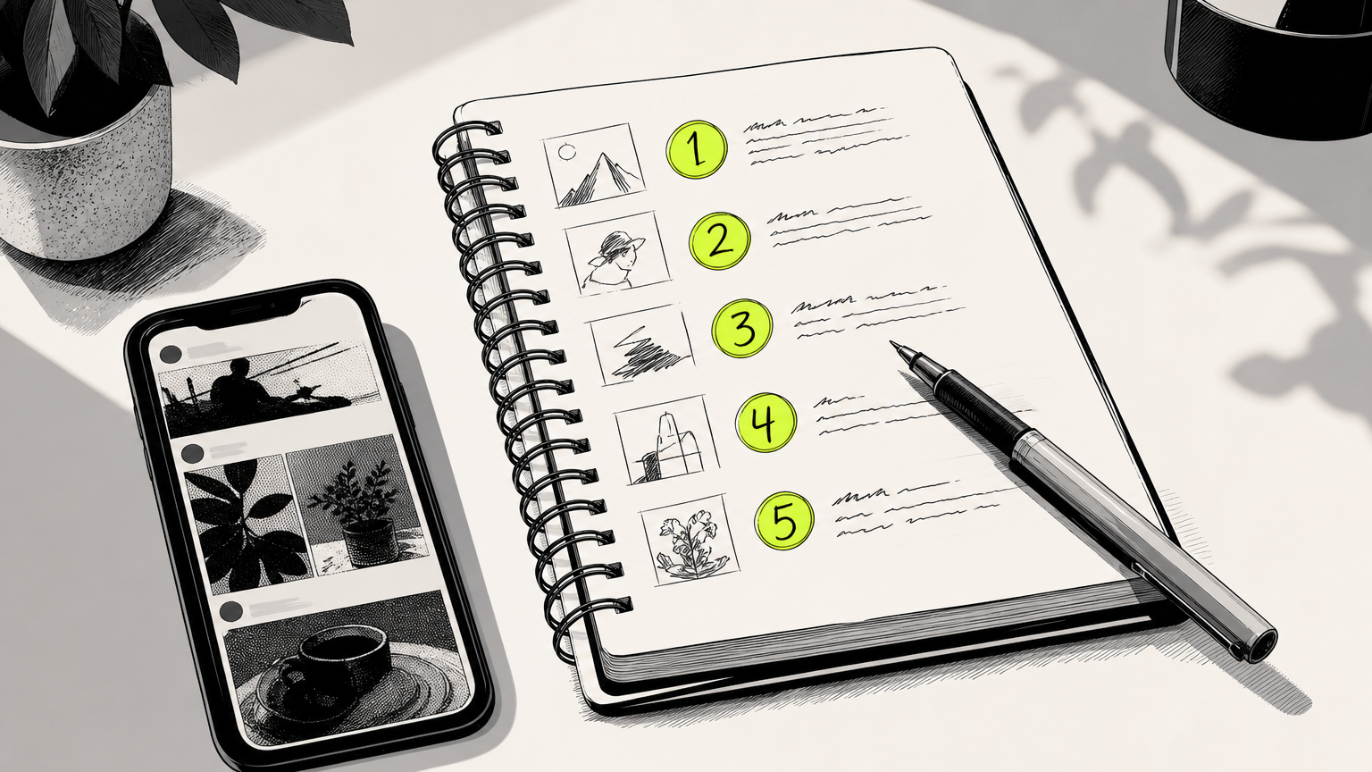 Food and beverage brand planning five core digital marketing steps in a structured, step-by-step framework.
