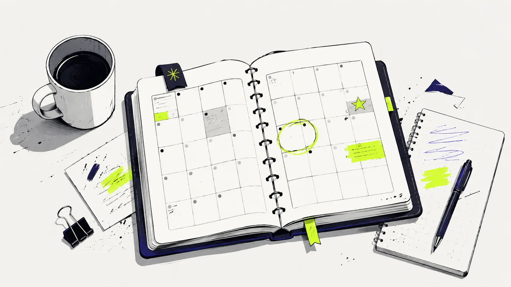 Launch planning calendar showing coordinated timeline and milestones to prevent costly product launch delays