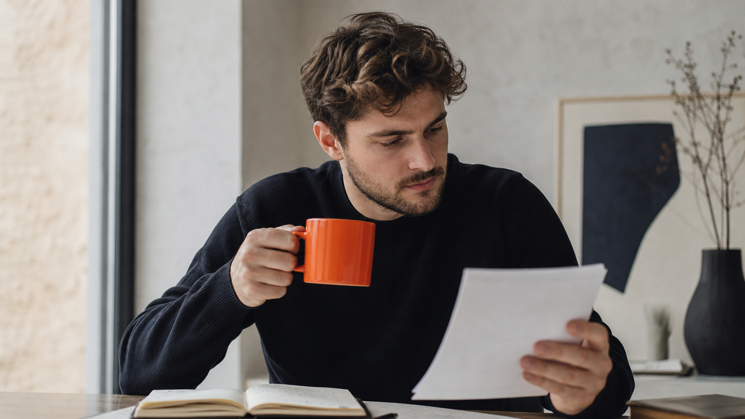 An affiliate marketer researching a niche by reading customer testimonials and pain points online.