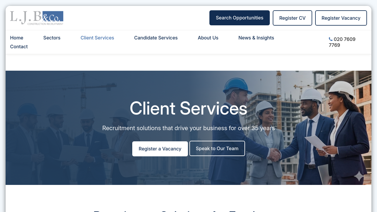 Top Construction Recruitment Companies in the UK: 2026 Guide | L.J.B ...