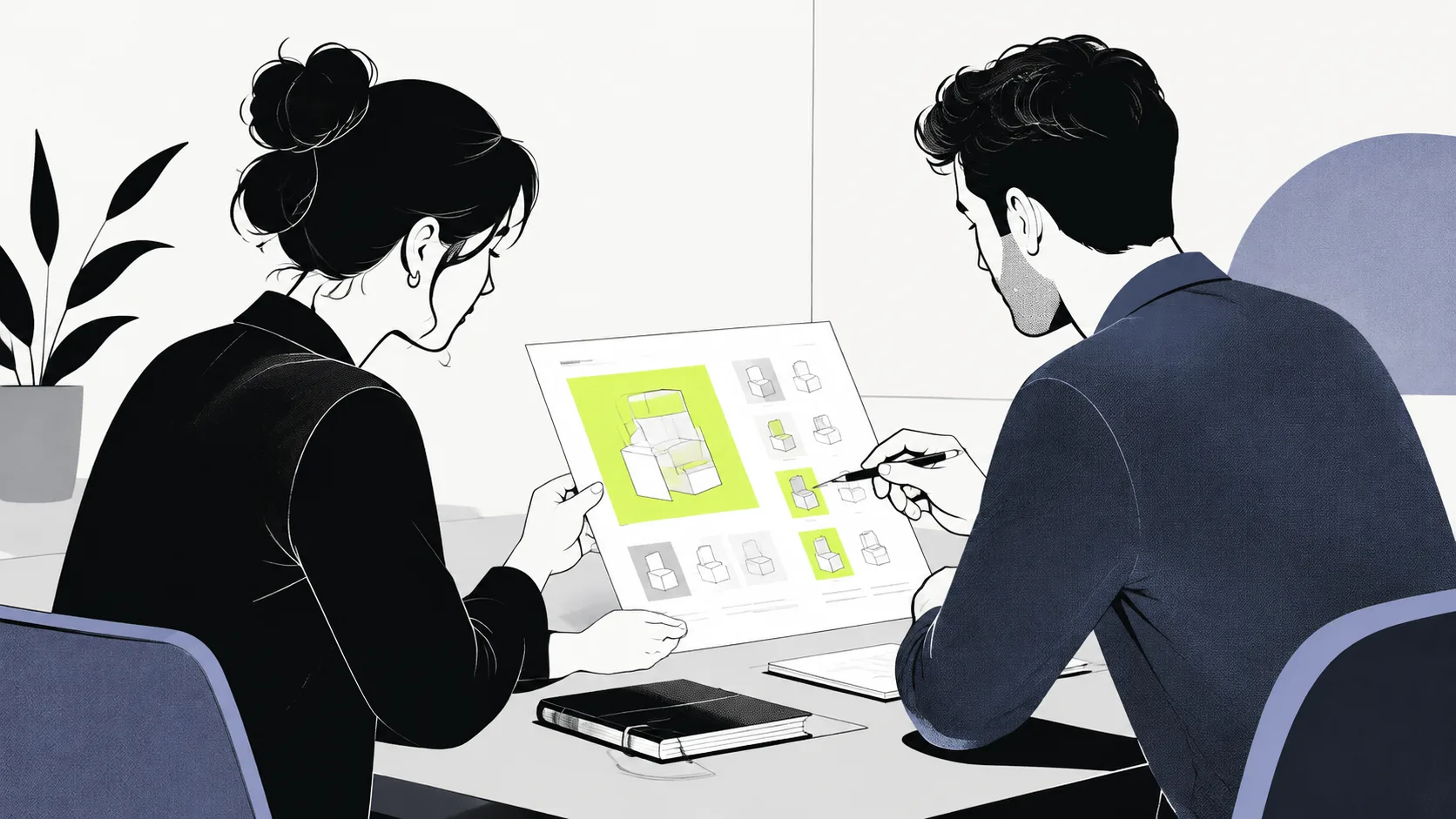 A customized agency service proposal showing how full service agencies tailor their discipline mix to fit each client's unique needs.