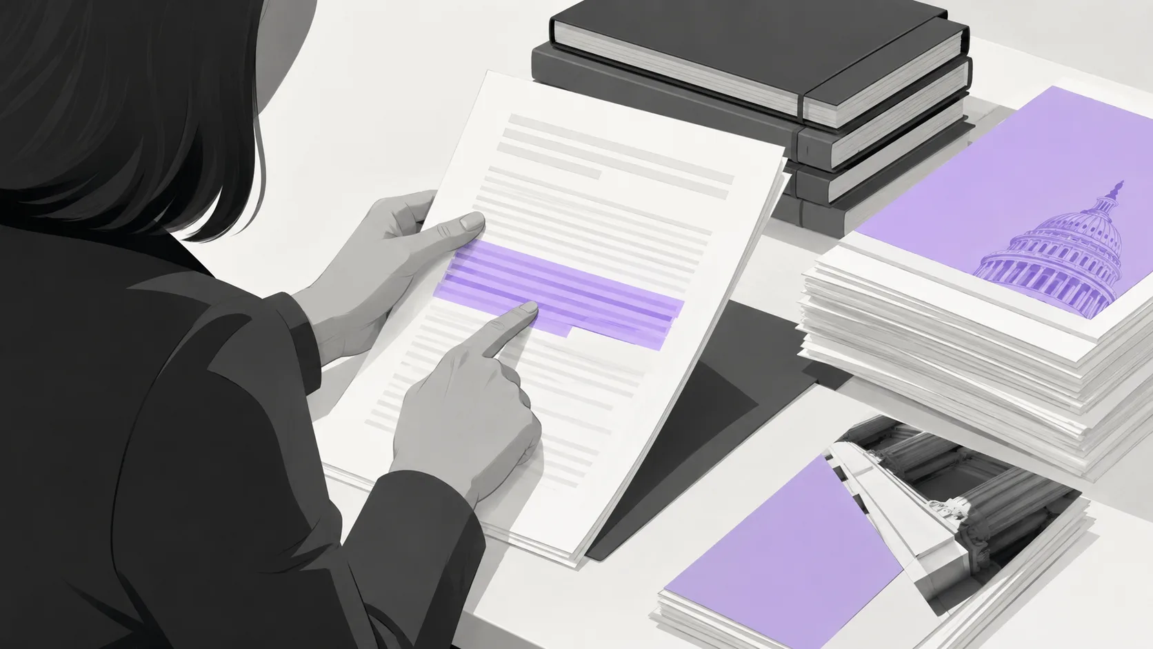 Compliance professional reviewing regulatory requirements and framework documents for institutional DeFi implementation and asset tokenization