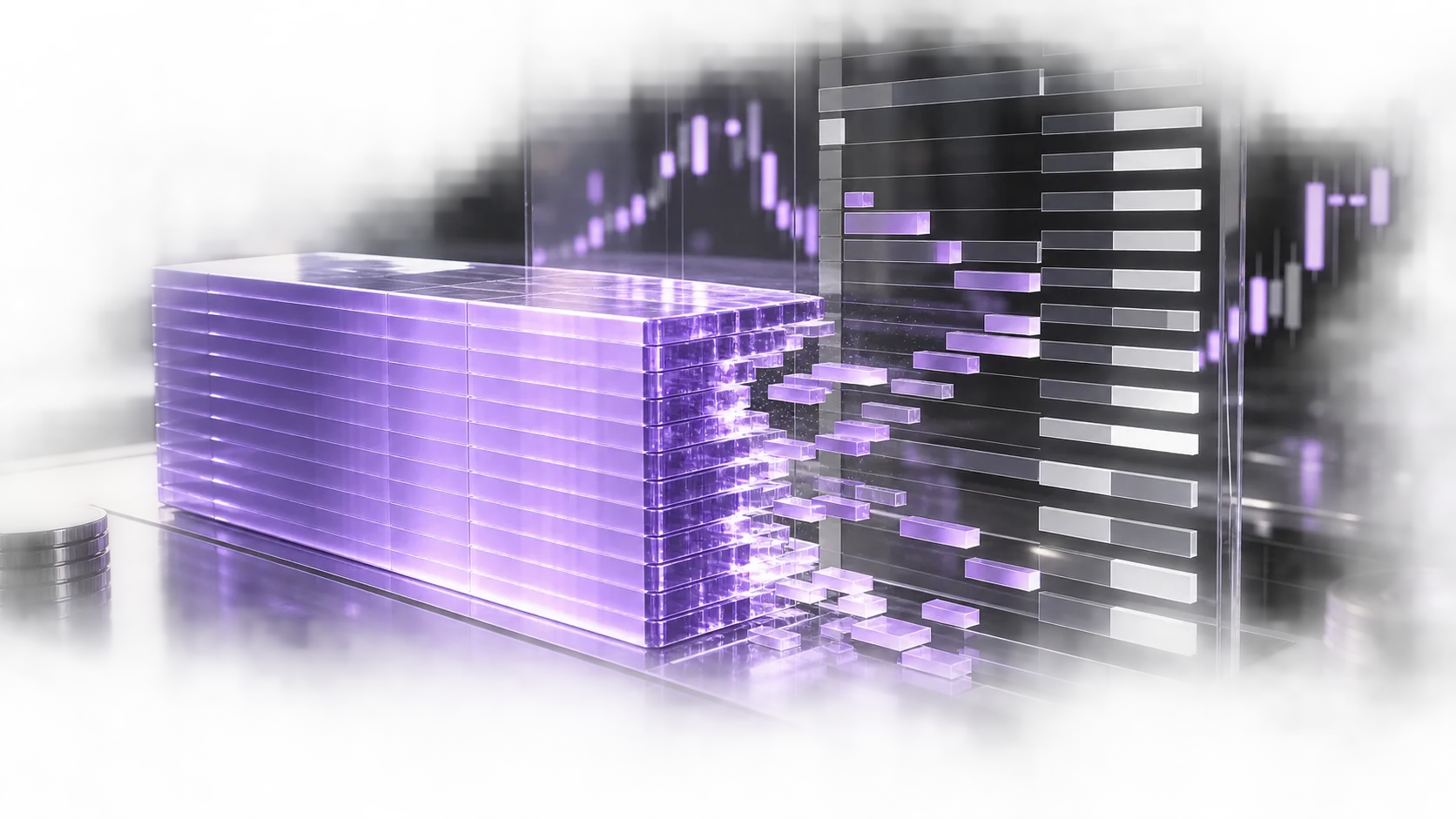 Visual representation of how a large institutional order absorbs liquidity across multiple price levels without materially moving the market price.