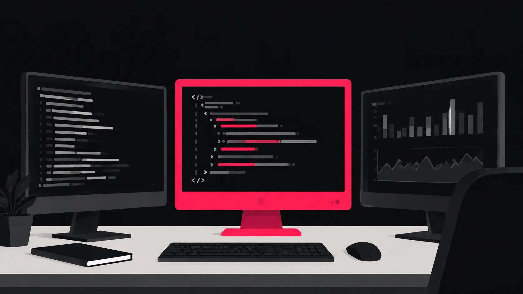 Workspace showing the three technical prerequisites for LLM citation: robots.txt editor, schema markup code, and AI referral traffic analytics dashboard.