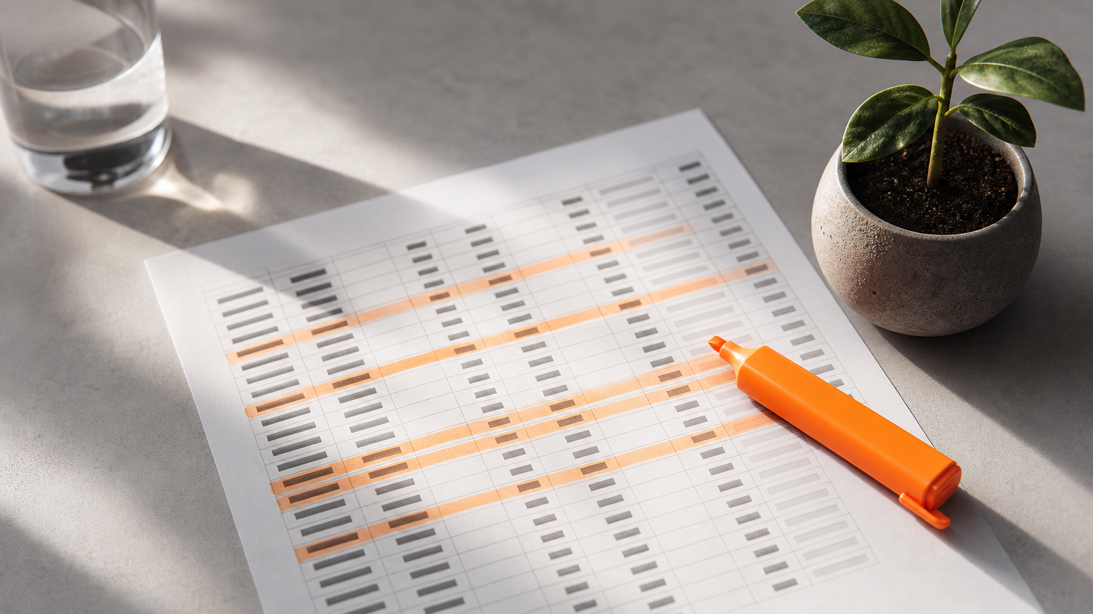 Email list maintenance and hygiene illustrated with a cleaned spreadsheet and a growing plant, representing list health over time