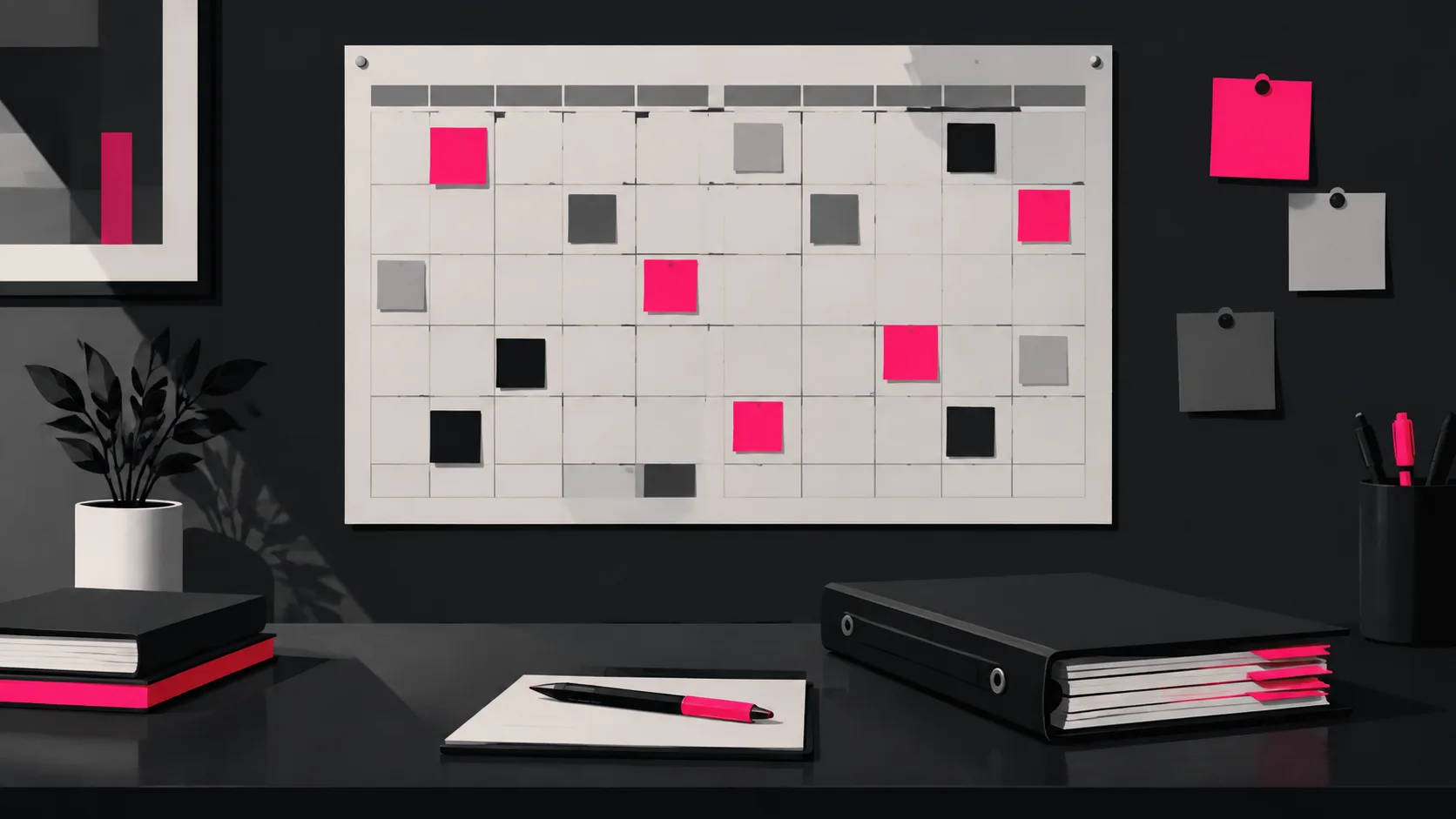 A content system workflow showing editorial calendar, template library, and review loops for sustained AI-driven publishing.