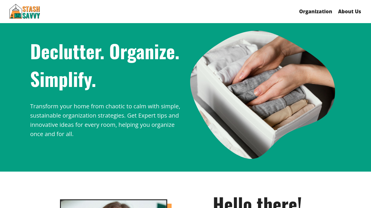 Stash Savvy pantry organization product showcase featuring clear stackable storage containers and bin sets