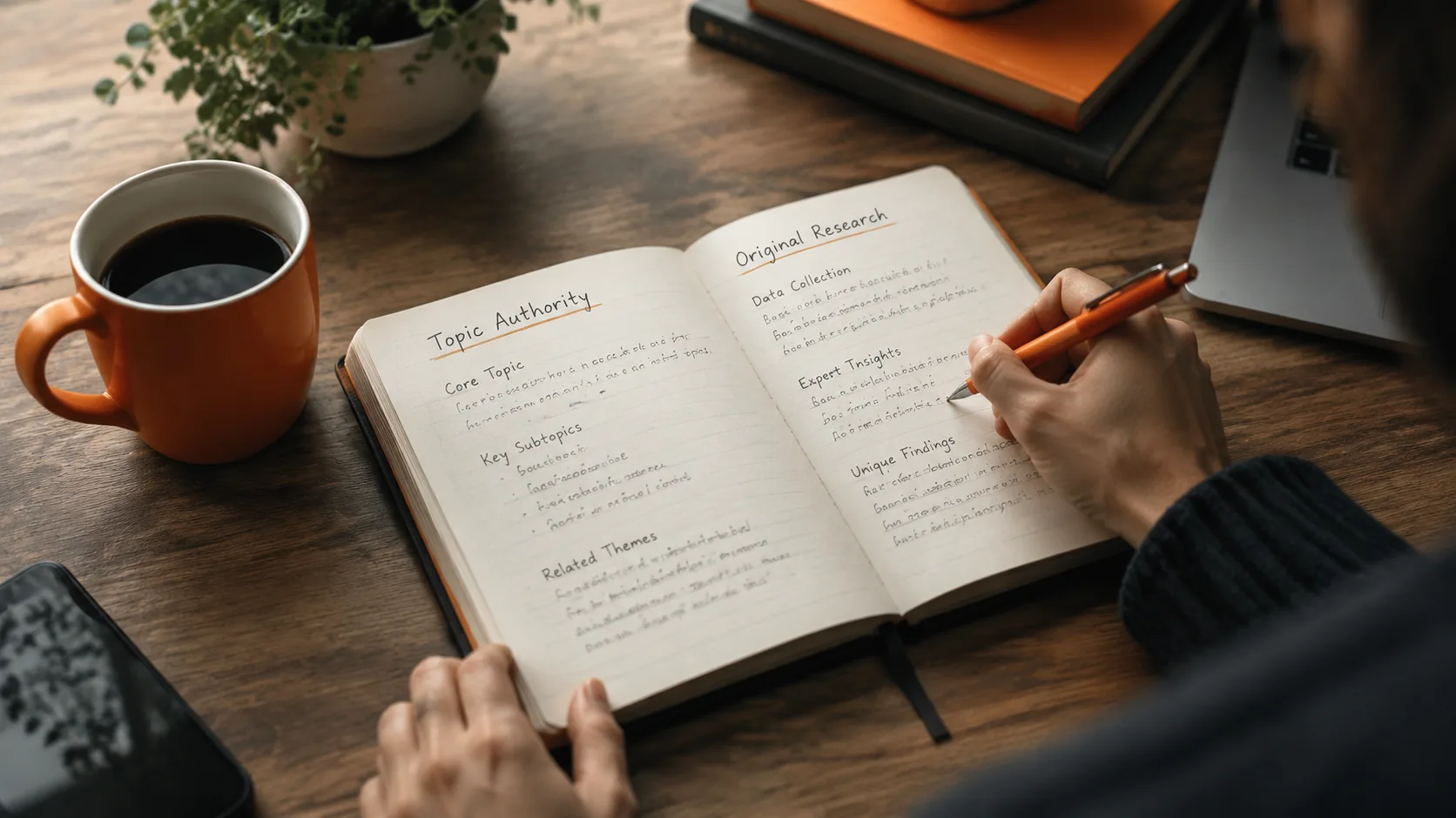 Content foundations, topical authority, clear structure, and original answers serving SEO and GEO