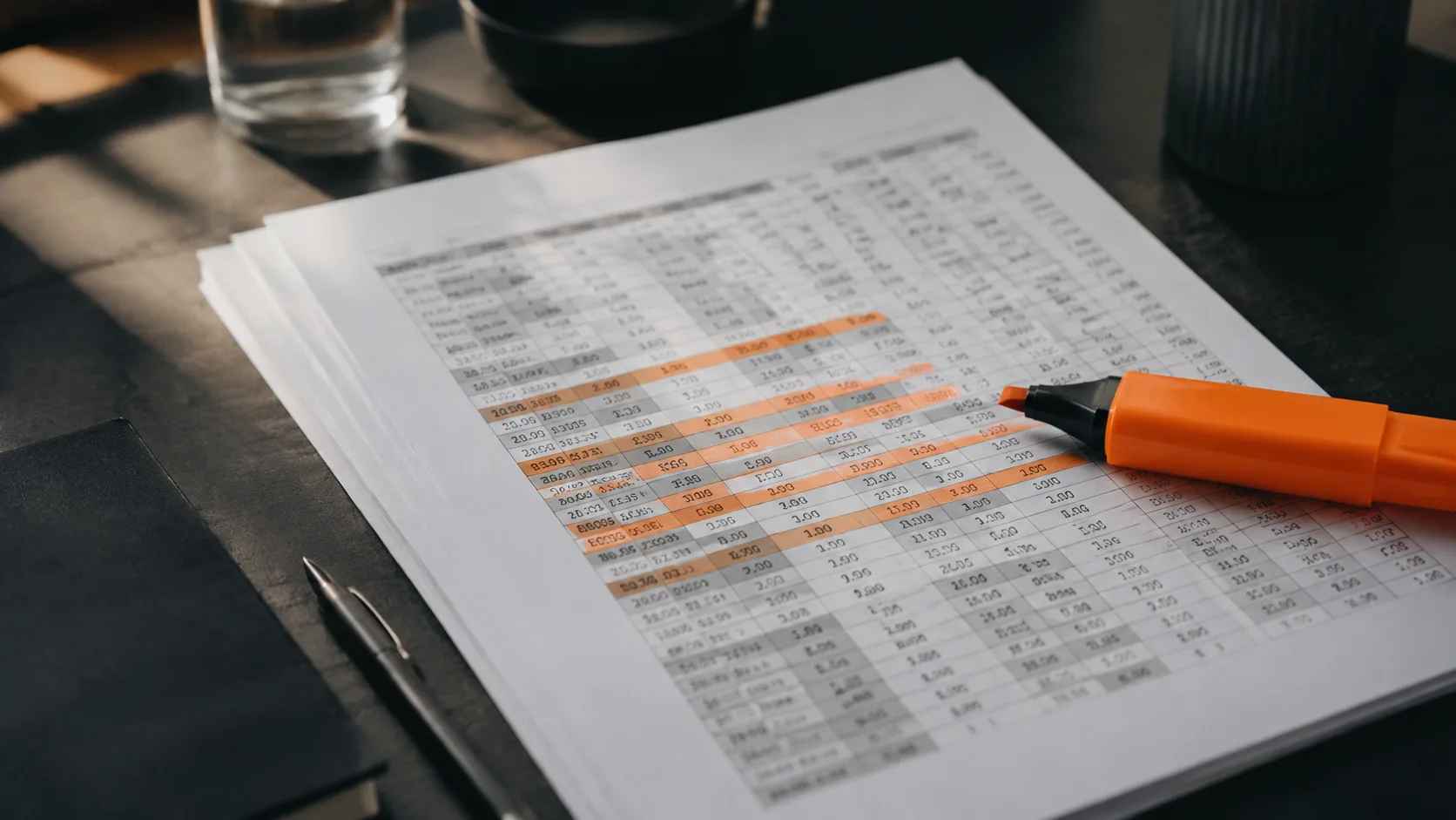 Segmented email list spreadsheet with organized subscriber groups for audience targeting