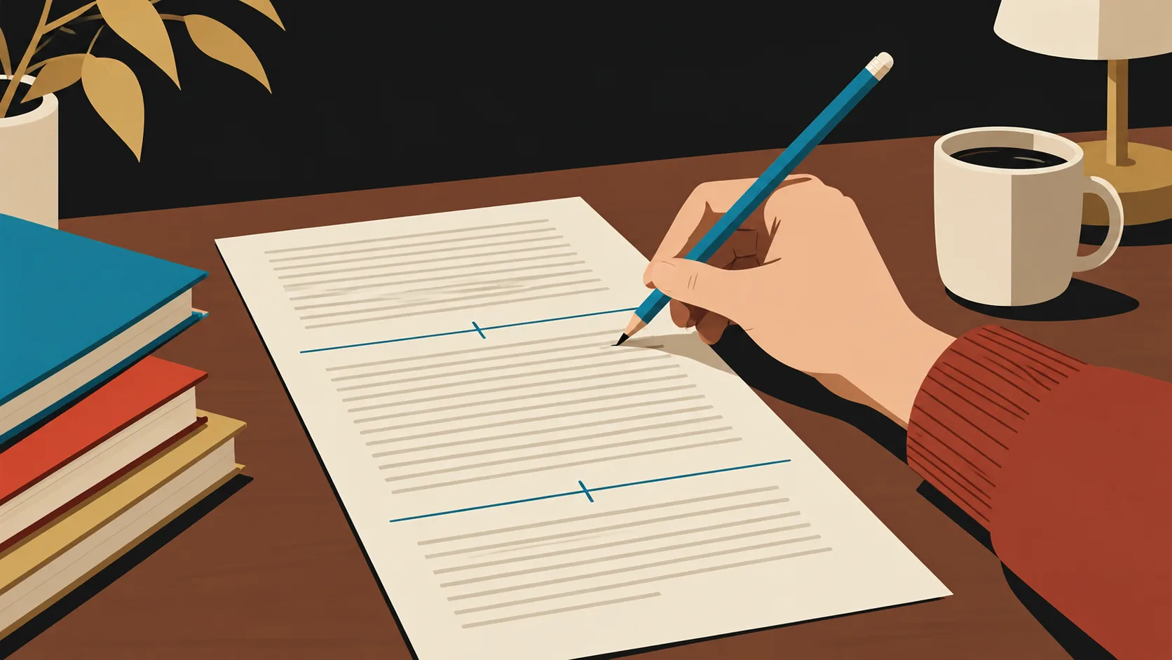 Writer planning a novel using three-act structure proportions
