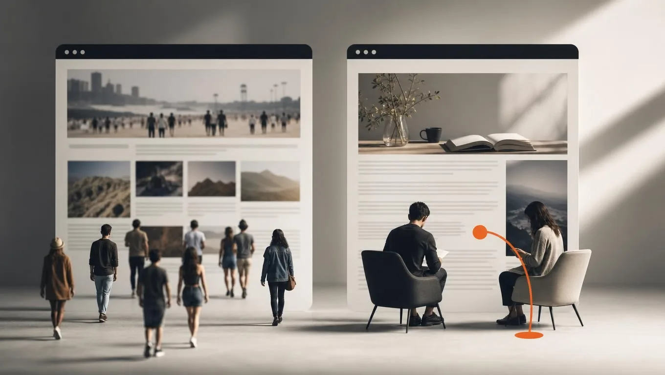 High-traffic unfocused site versus smaller highly-targeted audience