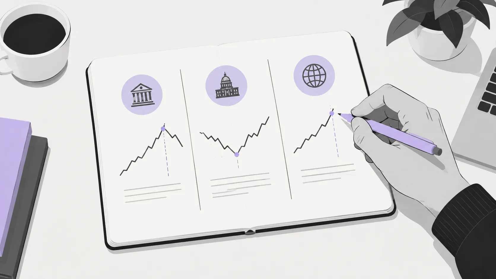 Timeline showing Bitcoin price reversals aligned with Federal Reserve policy shifts from 2020 to 2024