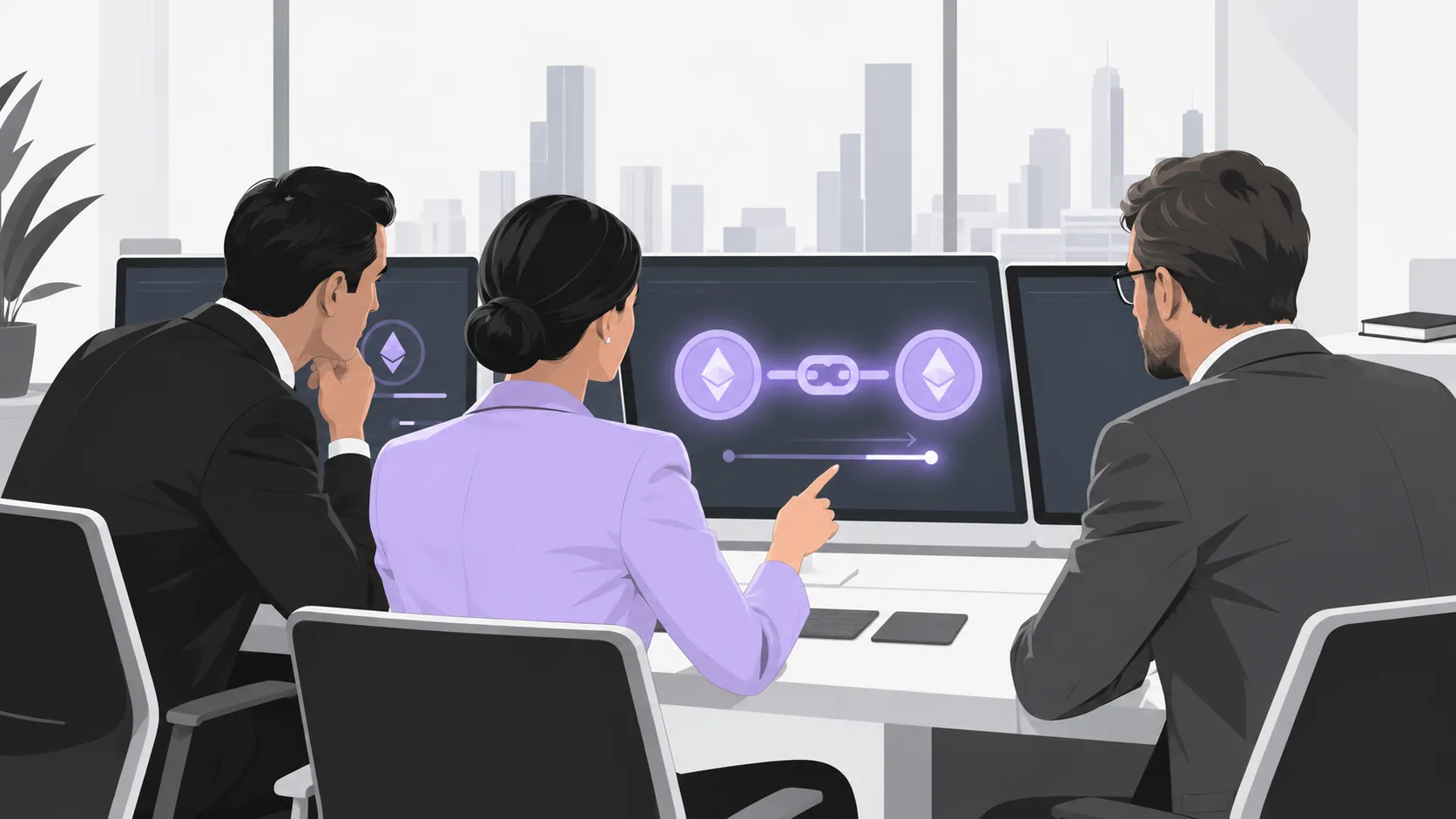 Financial infrastructure showing compressed settlement cycles and efficiency gains from blockchain-based tokenization