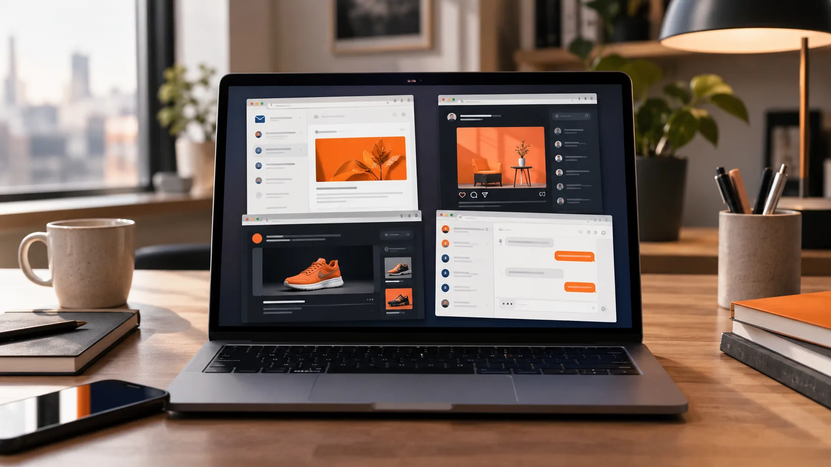 Marketing automation software managing customer touchpoints across email, social, and ads