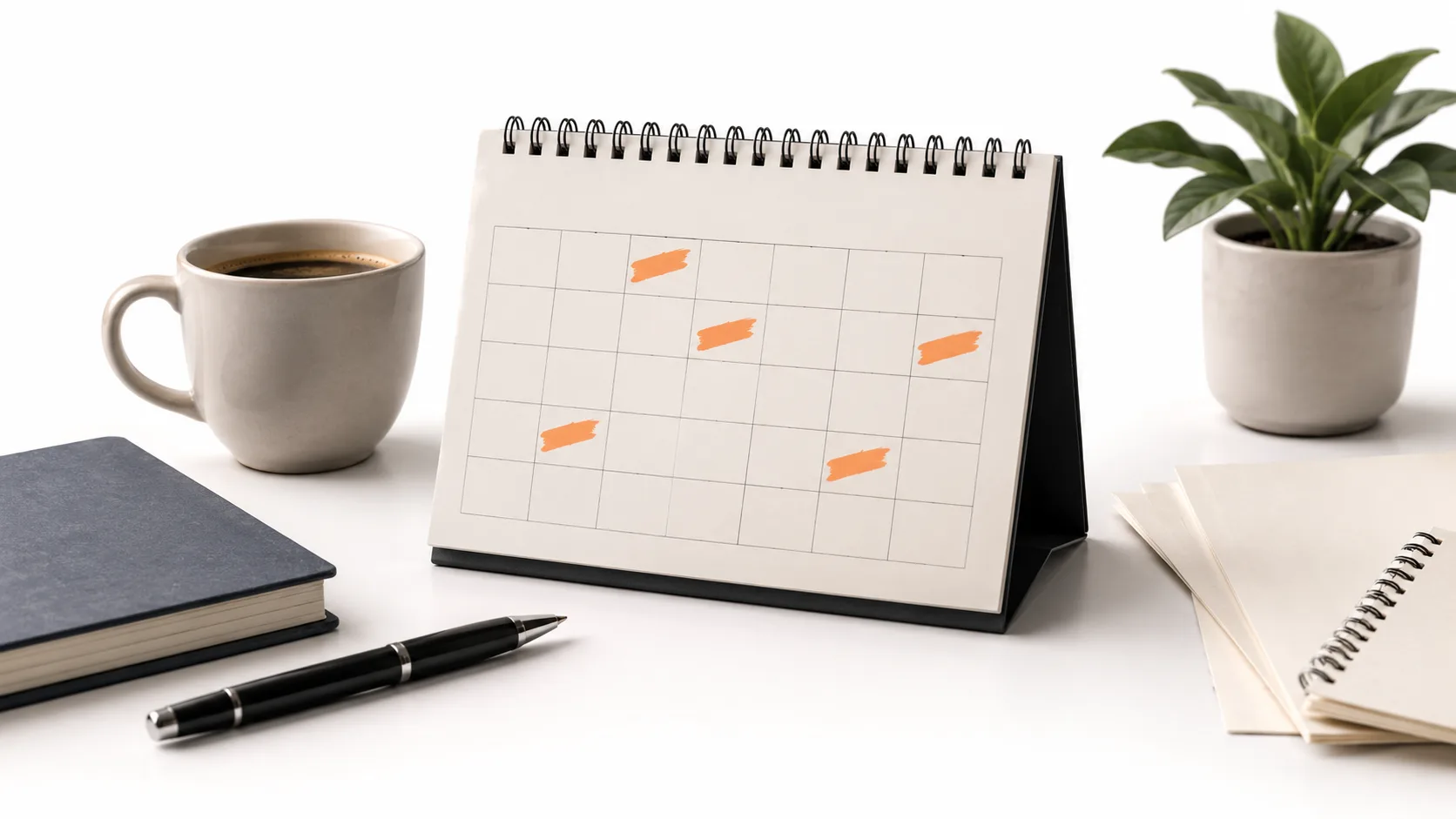 Calendar showing irregular affiliate commission payments across months