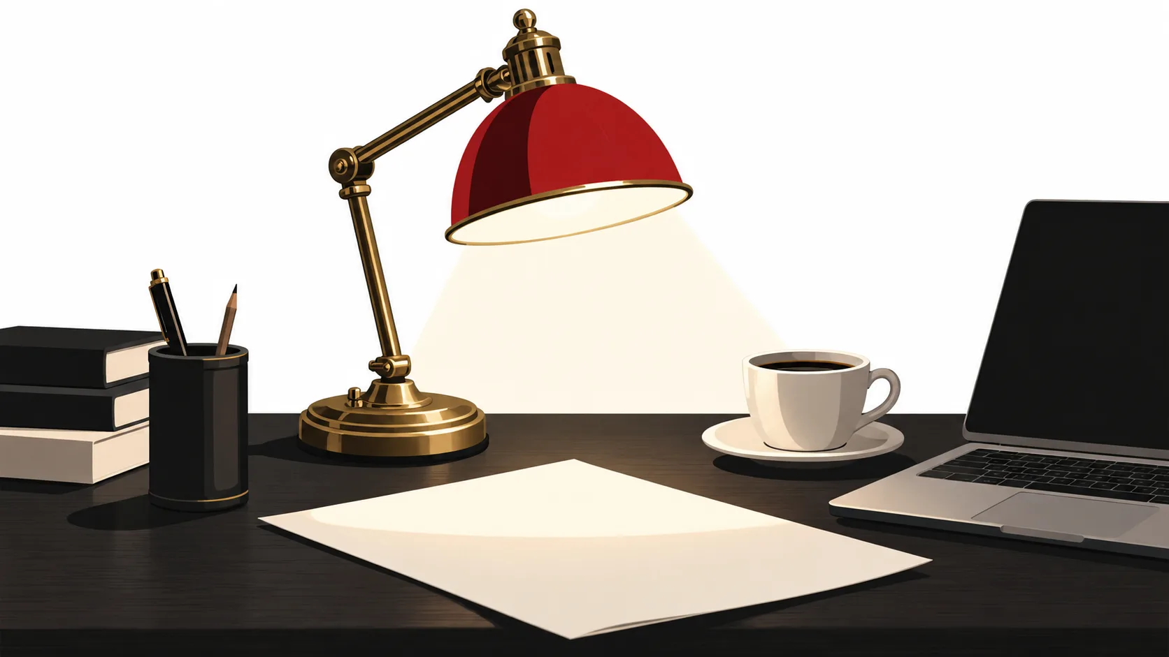 Desk setup combining reflective notes and practical planning