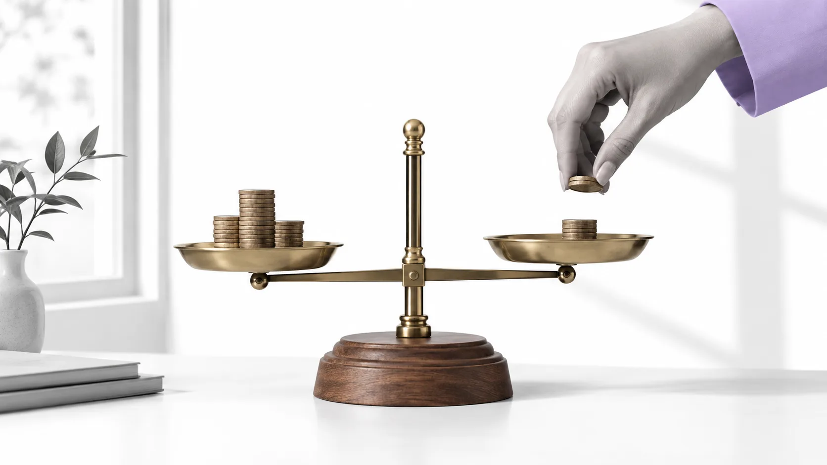 Brass scale weighing criteria for ranking crypto off-ramp providers