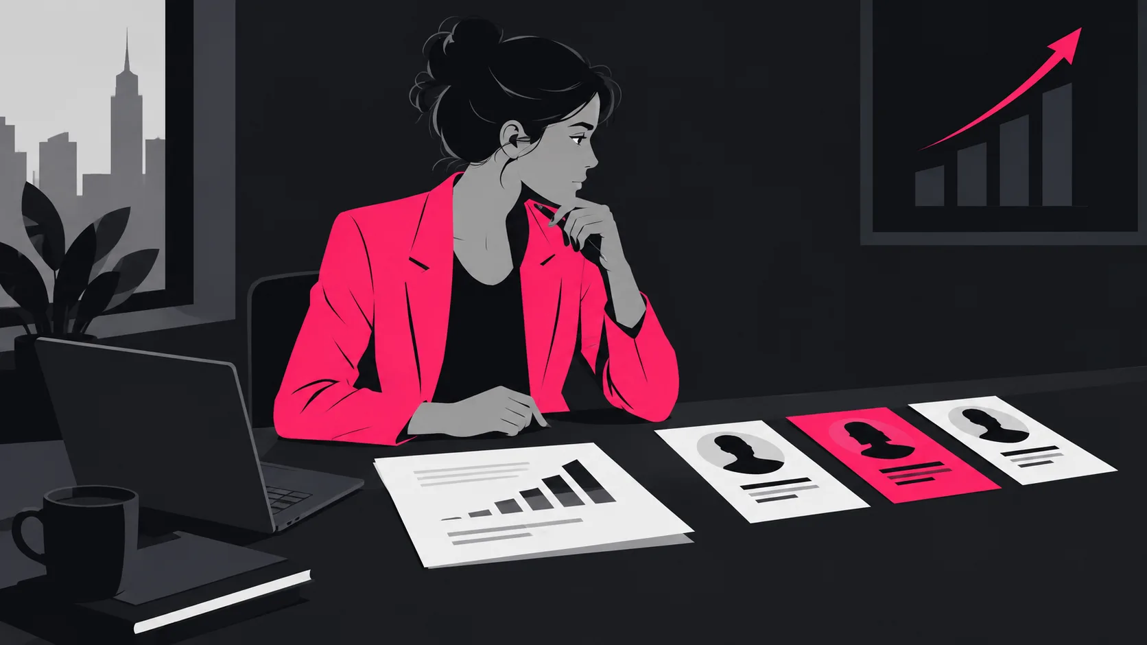 Fintech founder reviewing content marketing agencies by revenue impact and company stage