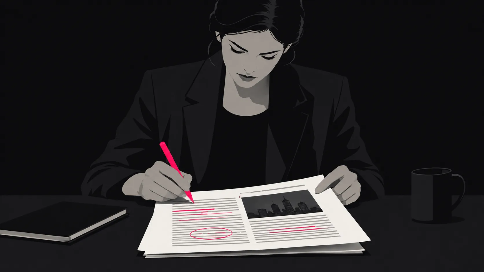 Fintech content document being reviewed for regulatory accuracy and technical depth