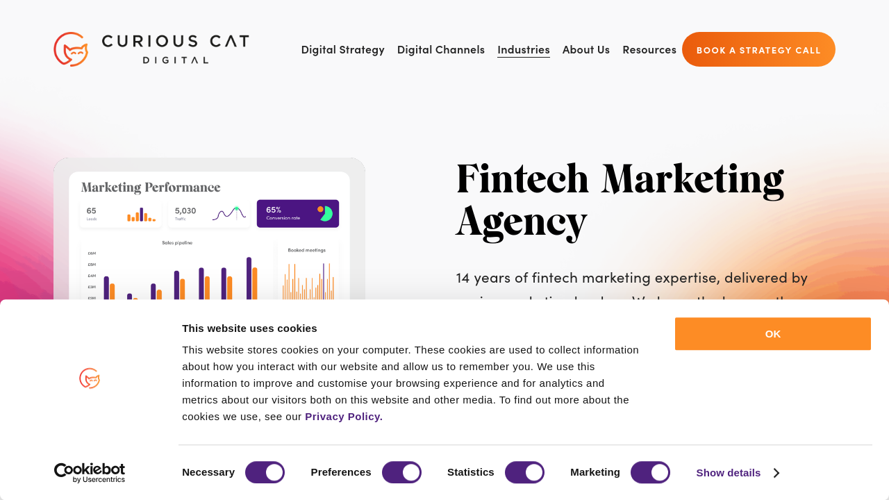 Curious Cat Digital: Best for B2B Demand Generation homepage screenshot