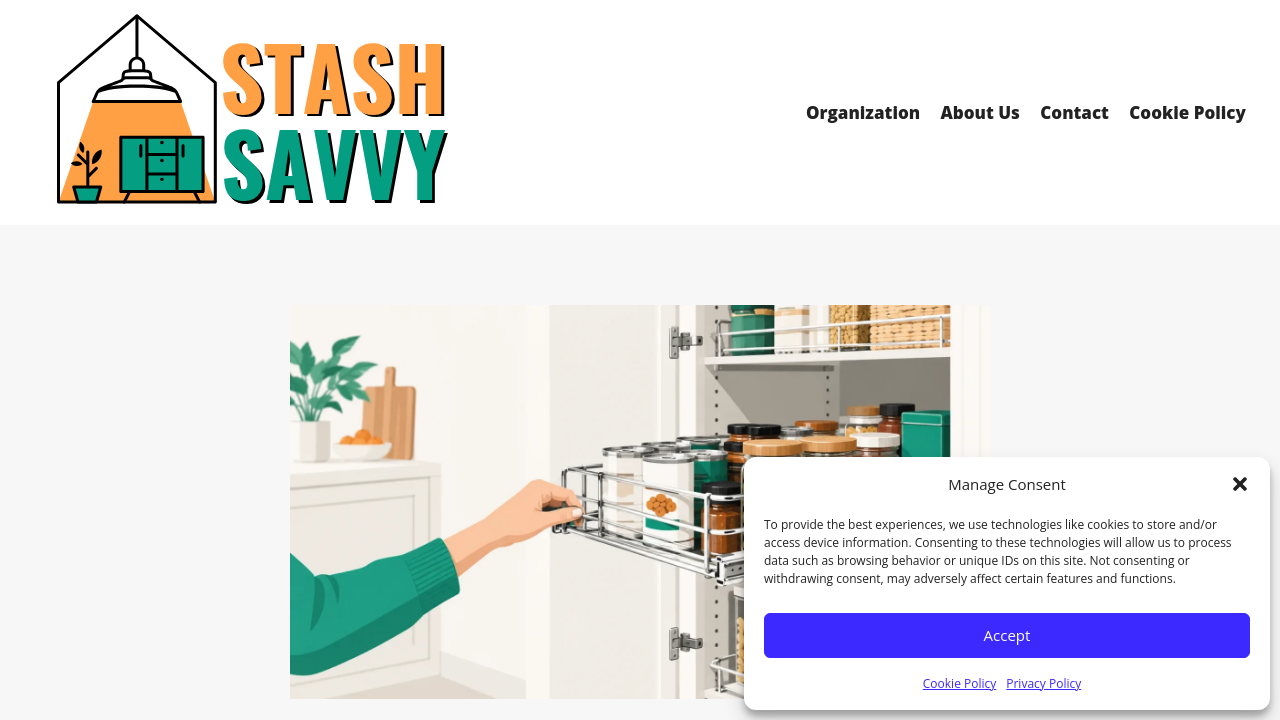 Best for Deep Shelves: Wire Pull-Out Pantry Basket homepage screenshot