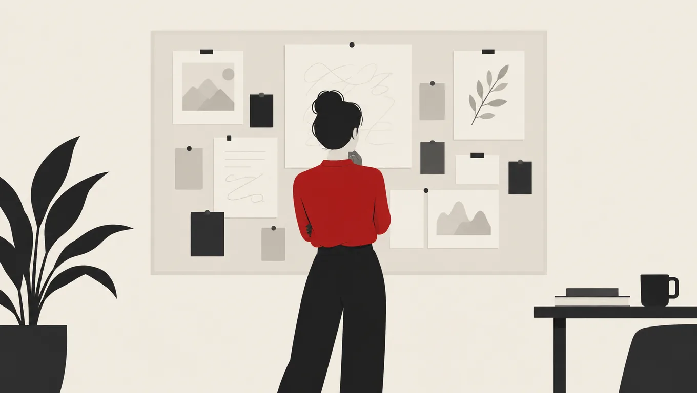 A person stepping back to refocus their career thinking