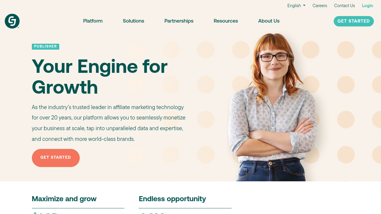 cj.com page screenshot