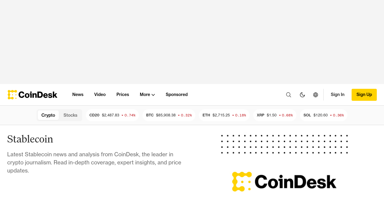 coindesk.com page screenshot