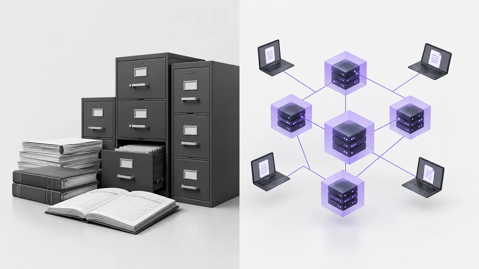 Traditional recordkeeping versus blockchain ledger for money market fund shares