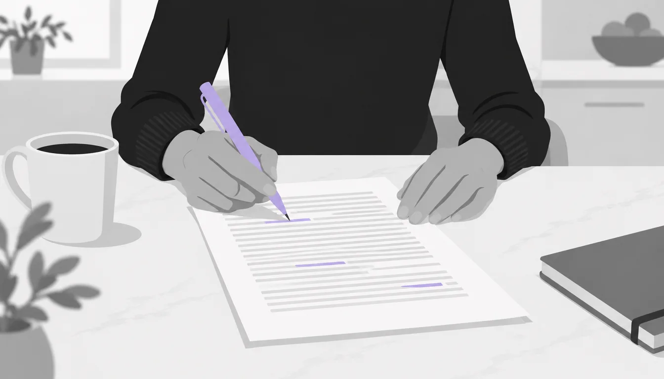 Reader reviewing a proposed rule document before commenting