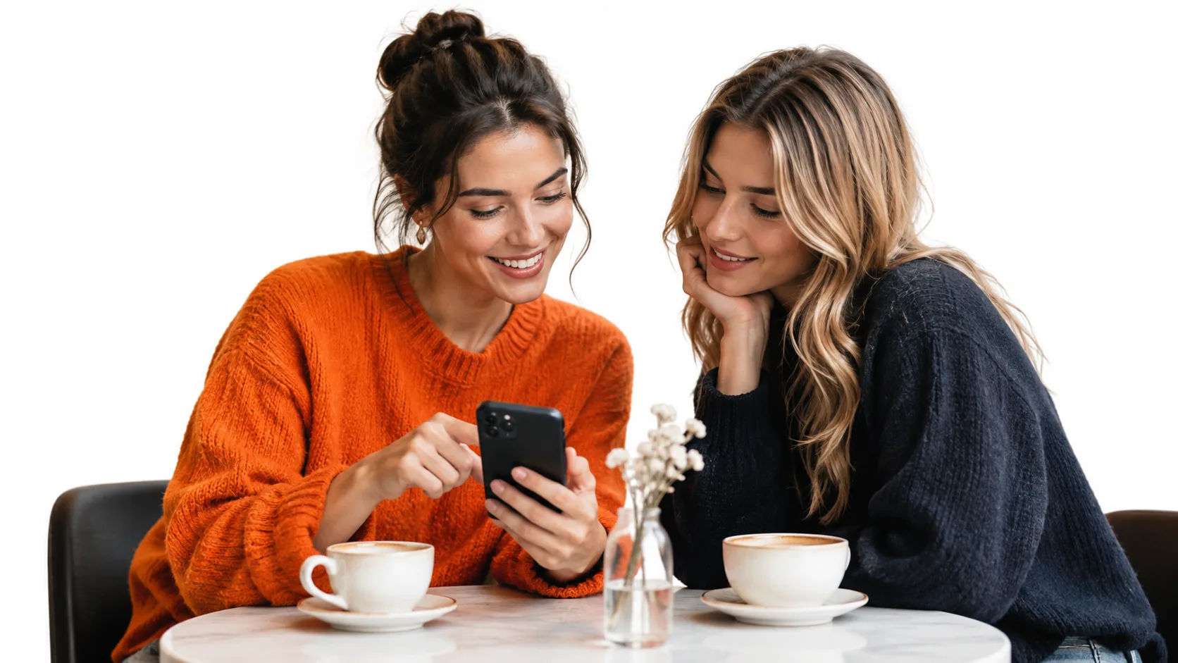Friends recommending a product, illustrating referral marketing versus affiliate marketing