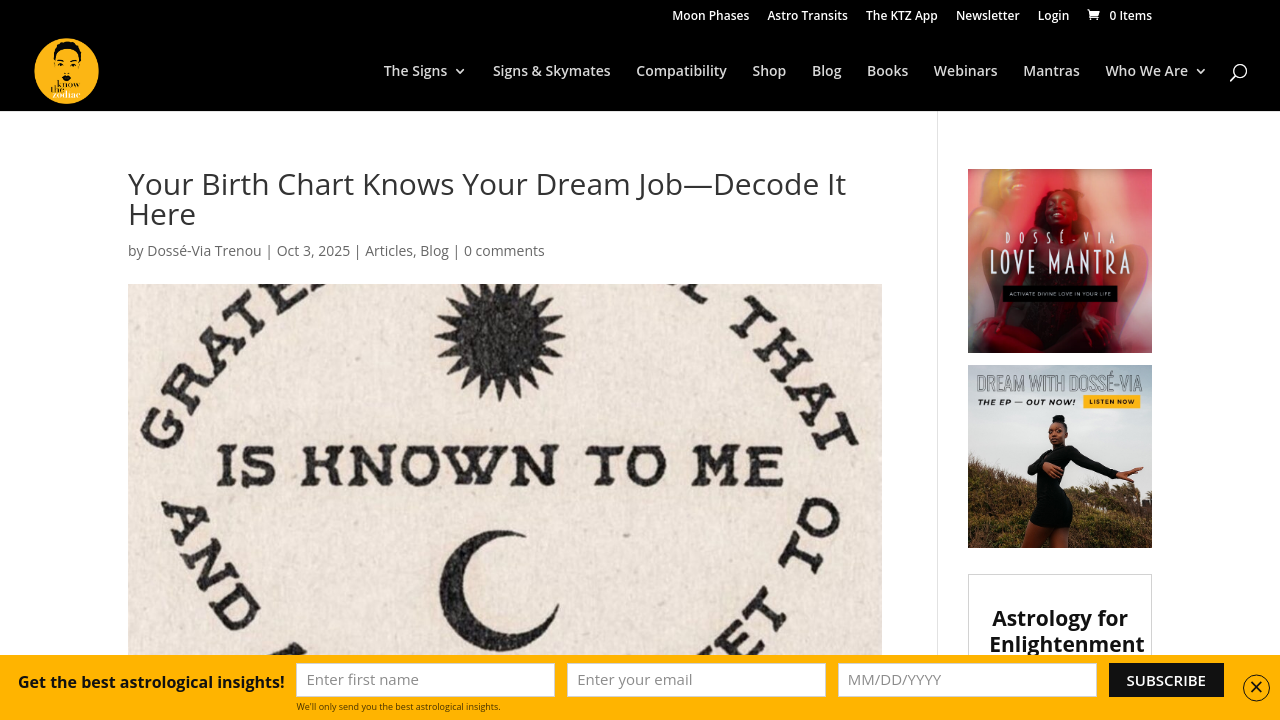 knowthezodiac.com page screenshot