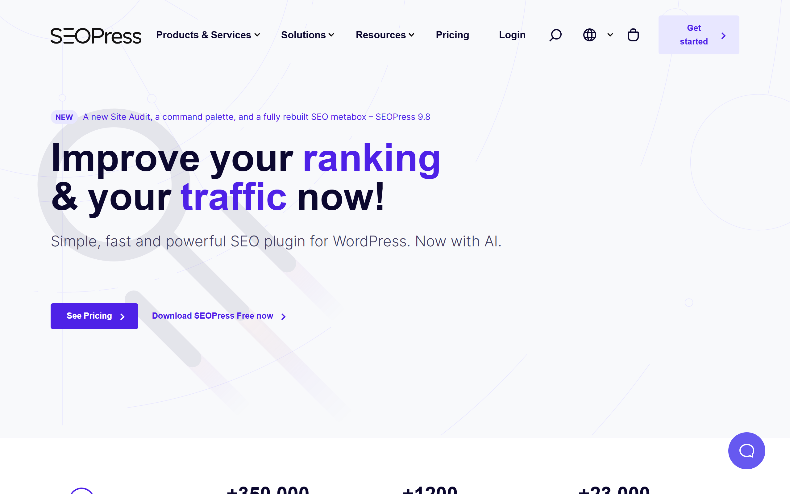 SEOPress homepage